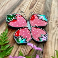 Image 2 of Strawberry Butterfly Suncatcher 