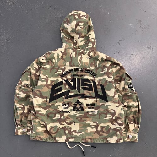 Image of Evisu Camo Patch Multi Pocket Japanese Canvas Jacket