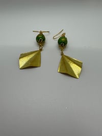 Image 4 of Green gold earrings