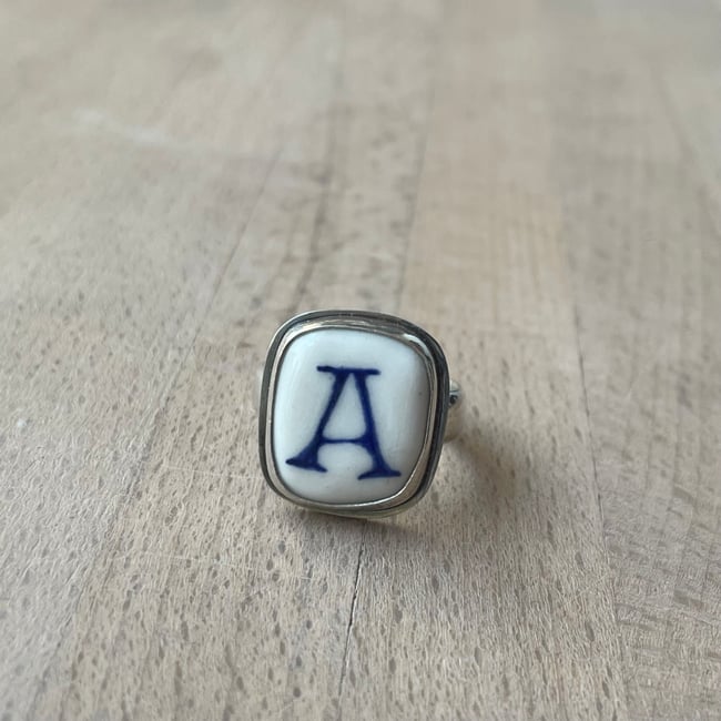 'A' Letter Ring - P1/2