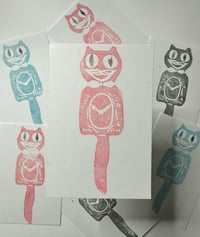 Image 1 of Cat Clock Prints 4x6”