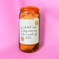 “Motivational” Post It Note 16 OZ Glass Cup