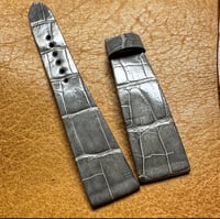 Image 2 of Glazed Grey Alligator Watch Strap