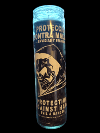 Black Protection Santa Muerte Candles 