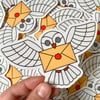 Owl Post Sticker