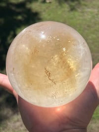 Image 3 of Large Calcite Sphere With Rainbows #2828