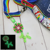 Image 4 of Glow-in-the-Dark Balloon Animal Purse Charms