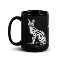 Image 1 of Serval DAD Black 15 oz Black Ceramic Coffee Mug