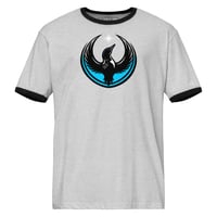 Image 1 of Unisex ringer t-shirt - Rebel Loon front