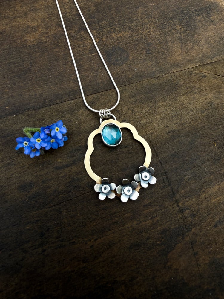 Image of Spring Forget-Me-Not Necklace
