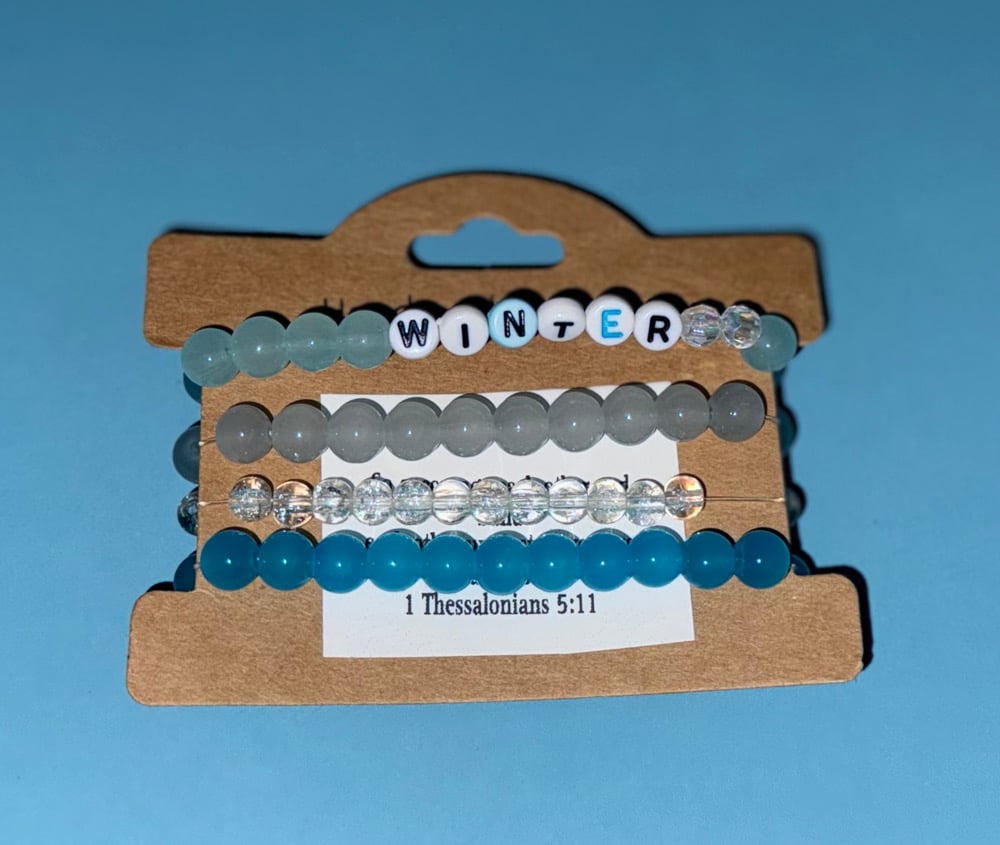 Image of Winter/Christmas Special - Set of 4 Bracelets