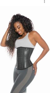 Image 2 of Steel Bone Black Waist Trainer 