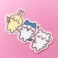 Image 2 of Triple Chiikawa Sticker