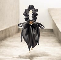 Image 1 of Elegant Chanel / Celine Scrunchies with Pearls
