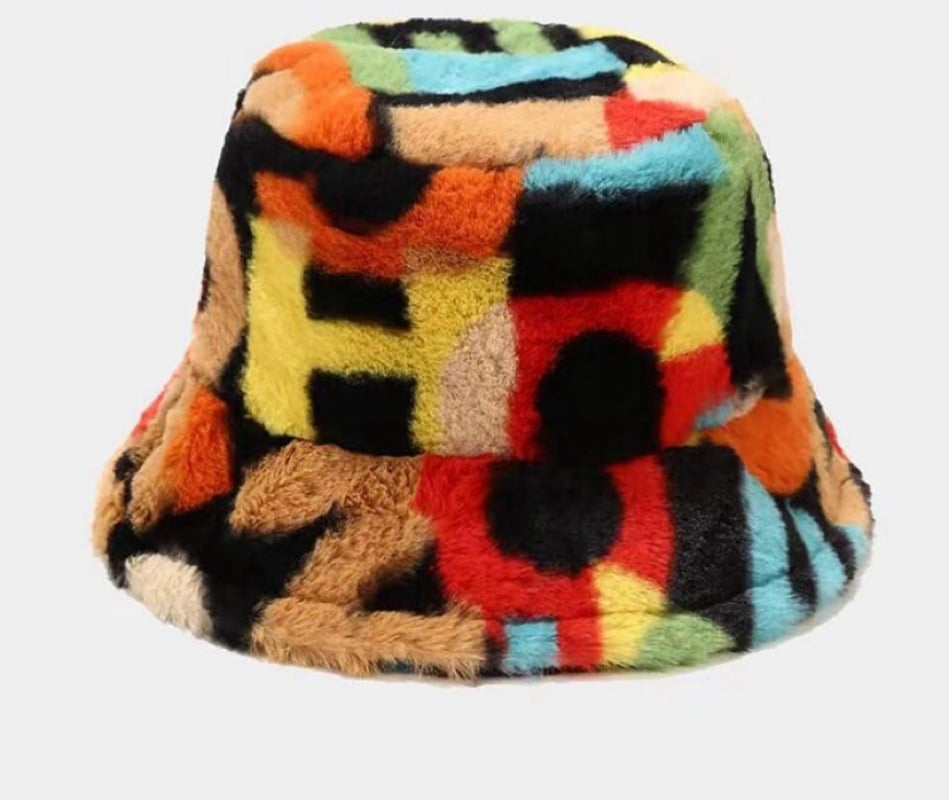 Image of “Furry Multi Color Hat” 