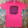 Skeletal Square 80's T shirt On Vintage bubblegum fink single stitch Front and Back Print 