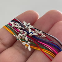 Image 1 of silver bee bracelet