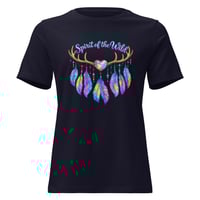 Image 1 of Women's Relaxed T-Shirt, Spirit Of The Wild Western Antlers Tee