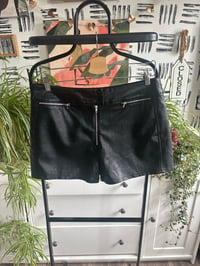 Fashion Nova faux leather shorts