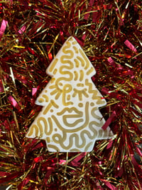 Image 2 of Ceramic Christmas Tree Small - Gold 