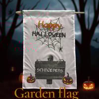 Custom Halloween garden flag 