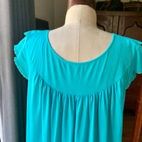 Image 10 of Shadowline Teal Lace Nightgown Large