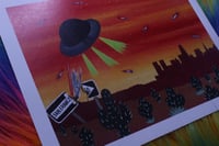 Image 3 of San Francisco x UFO 8.5 x 11 Print 