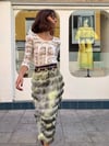 GREEN SAGE FRINGES SKIRT