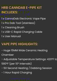 Image 11 of HRB CannDab Vape Pipe for Concentrates