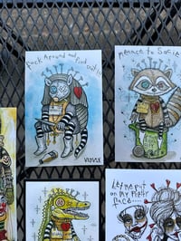 Image 4 of 5 card post card book mark set 