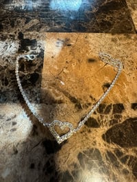Image 1 of Silver Heart Anklet