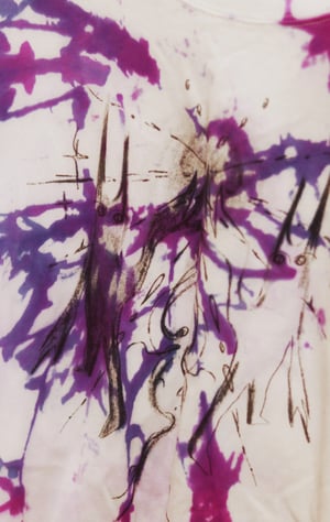 mister man T shirt tie dyed (blue purple)
