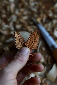 Image 3 of Autumn Fern Earrings 