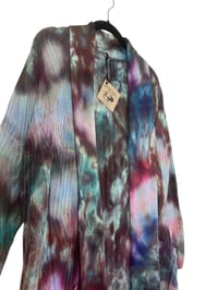 Image 7 of M Sweater Cardigan w/ Pockets in Dark Watercolor Snow Dye