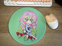 Image 2 of Chibi M Mouse Pad / Round / Green 