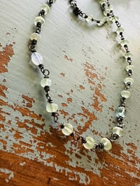 Image 10 of prehnite rosary style necklace