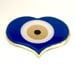 Image of Evil Eye Heart Sorrento Blue 