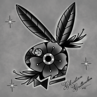 Traditional Glam OG Bunny Print