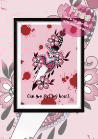 Image 1 of BMTH dagger A5 print 