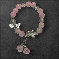 Light pink butterfly bracelet 