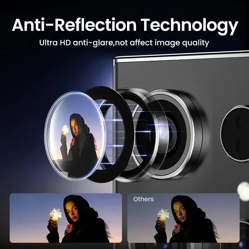 Image of Camera Lens Protector Glass For Samsung S23 S24 Ultra Plus Full Cover Lens Metal Protector Ring For 