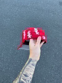 Image 5 of RED CHICAGO SEX CHICAGO WHITE SOX CUSTOM FITTED CAP