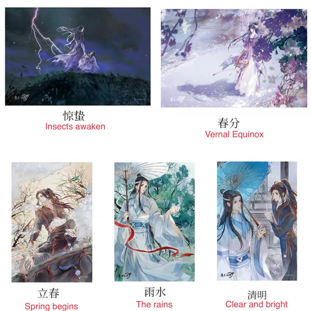 10Pcs/Set Anime Mo Dao Zu Shi Crystal Card Sticker HD Photocard Lomo Cards  Waterproof Bus Card Bank Card Fans Gift Collection