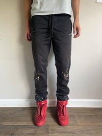 Image 6 of '08 Number (N)ine Paint Splatter Drawstring Pants - 3