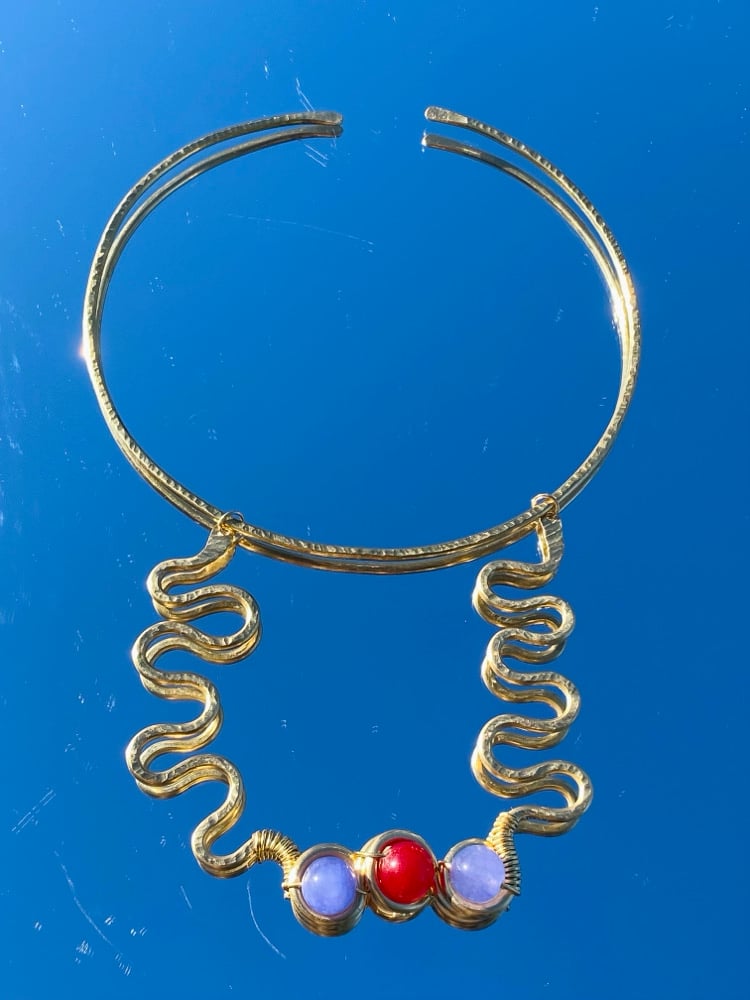 Image of Purple Dreams Liquid Neck Cuff (One of a Kind)