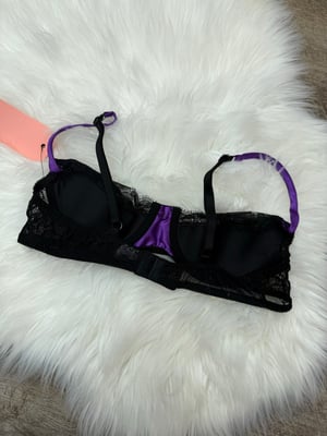 Image of Vintage Moviestar Purple & Black Bra - M
