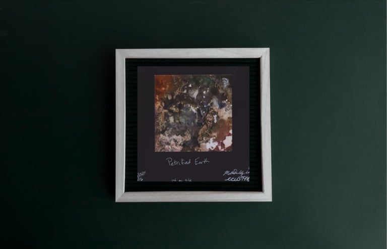 ‘Petrified Earth’ Ink Tile Print Limited Edition 