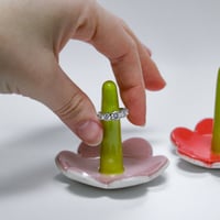 Image 1 of Pink Petal Ring Holder