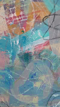 Image 3 of 'The Sanctuary of Pink Noise', Original mixed media on canvas