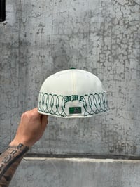 Image 2 of GRAY SUEDE BRIM MULTI TONE OAKLAND ATHLETICS CUSTOM FITTED CAP
